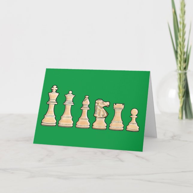 Chess Win Congratulations Card (Front)