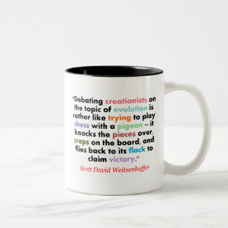 Chess with a Pigeon Two-Tone Coffee Mug