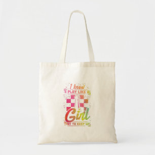 Chess Women Queen Chessfield Team Play Like A Girl Tote Bag