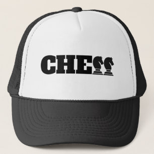Chess Word Black Knights Creative Clever Game Trucker Hat