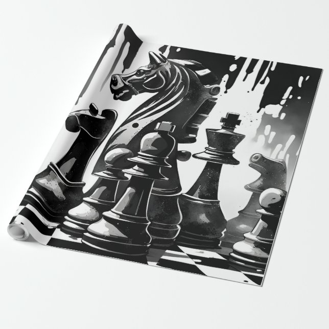 Chess Wrapping Paper (Unrolled)