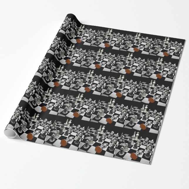 Chess Wrapping Paper (Unrolled)