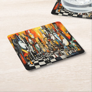 CHESS - Your Move  Square Paper Coaster