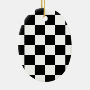 Chessboard Ceramic Tree Decoration