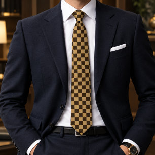 Chessboard Chequered Tie