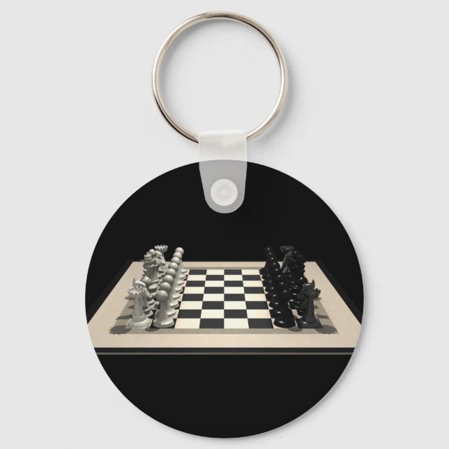 Chessboard & Chess Pieces: Keychains (Front)