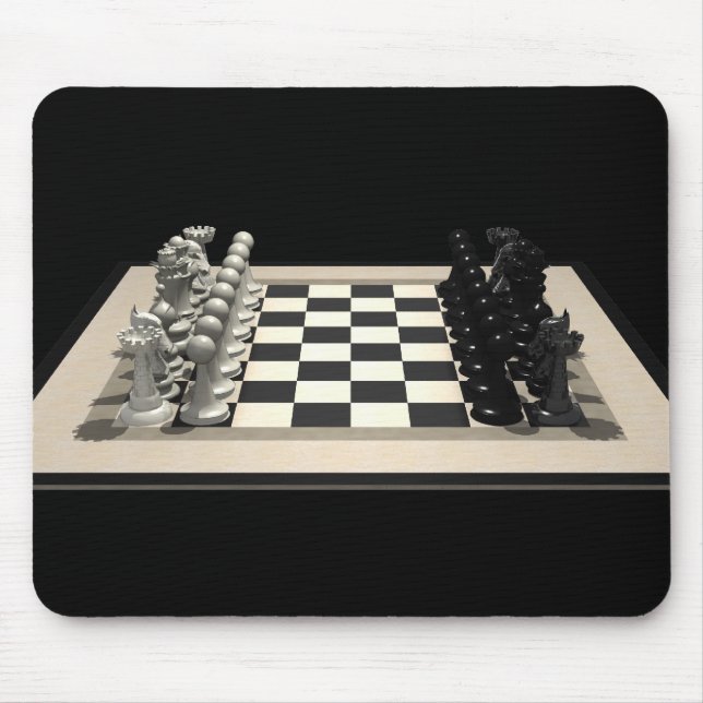 Chessboard & Chess Pieces: Mousepad (Front)