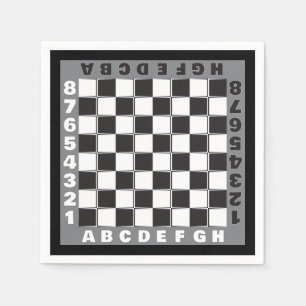 chessboard competition double posts napkin