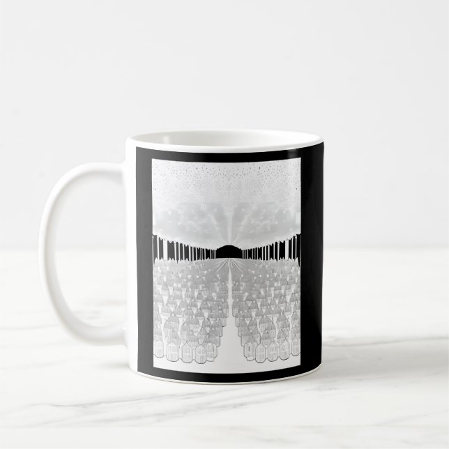 Chessboard Cosmos: Infinite Order Coffee Mug (Left)