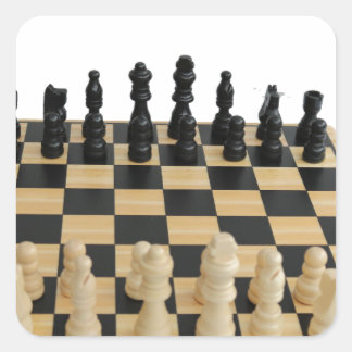 chessboard design square sticker