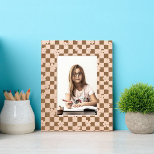 Chessboard Flowers Etched Frames