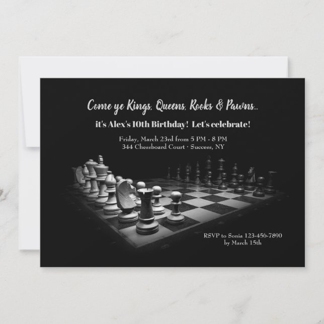 Chessboard Invitation (Front)