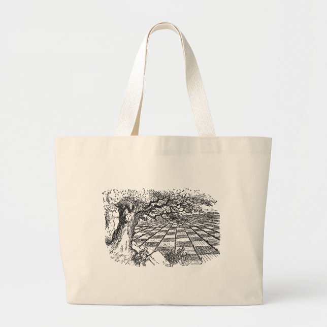 Chessboard Large Tote Bag (Front)