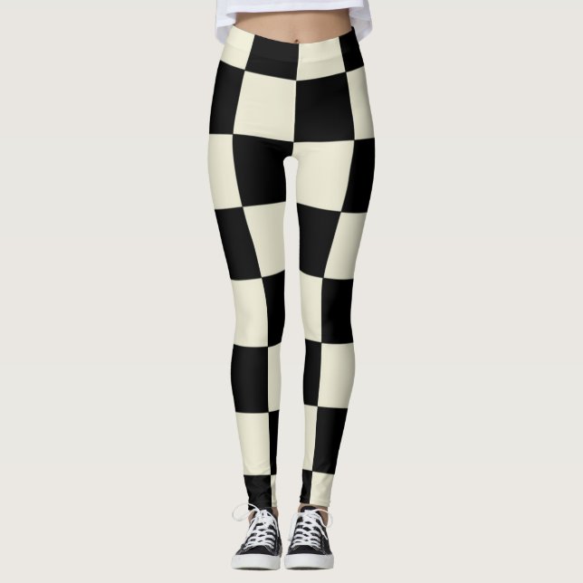 Chessboard lecnt leggings (Front)