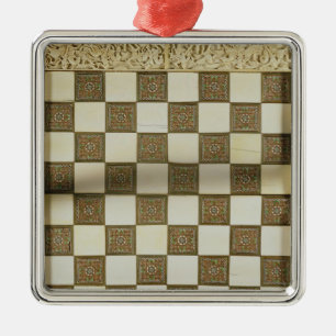 Chessboard Metal Tree Decoration