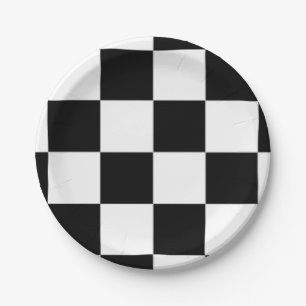 chessboard paper plate