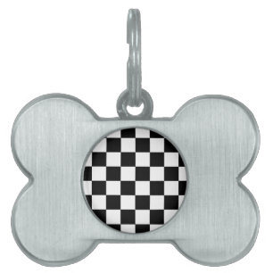 Chessboard Pet ID Tag