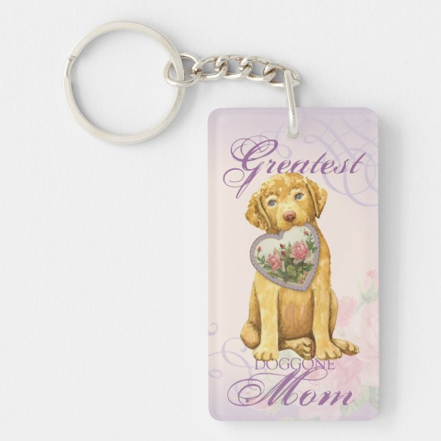 Chessie Heart Mum Key Ring (Front)