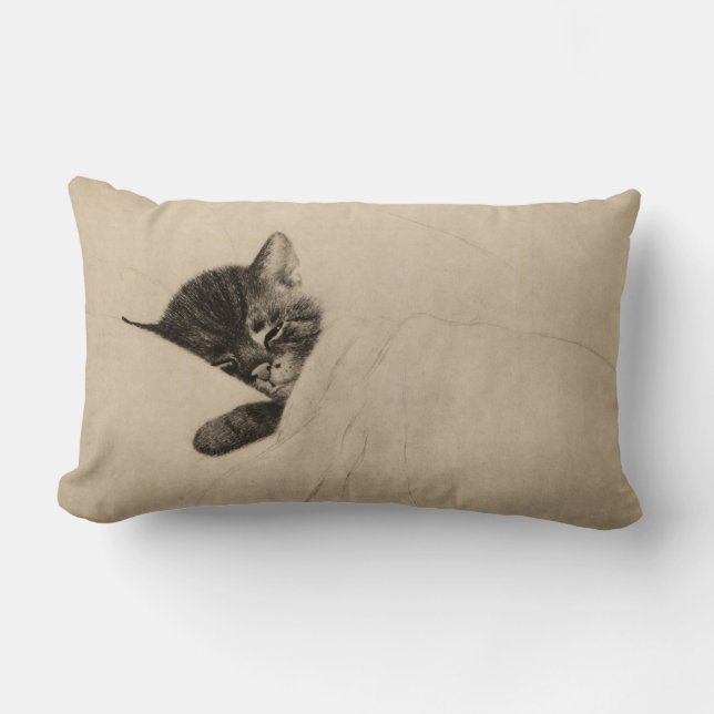Chessie "Sleep like a Kitten" Accent Pillow (Front)