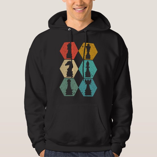 Chessmen Chess Figure Pawn Player Hoodie (Front)