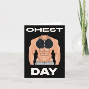 Chest Day Bench Press Pecs Bodybuilding  Card
