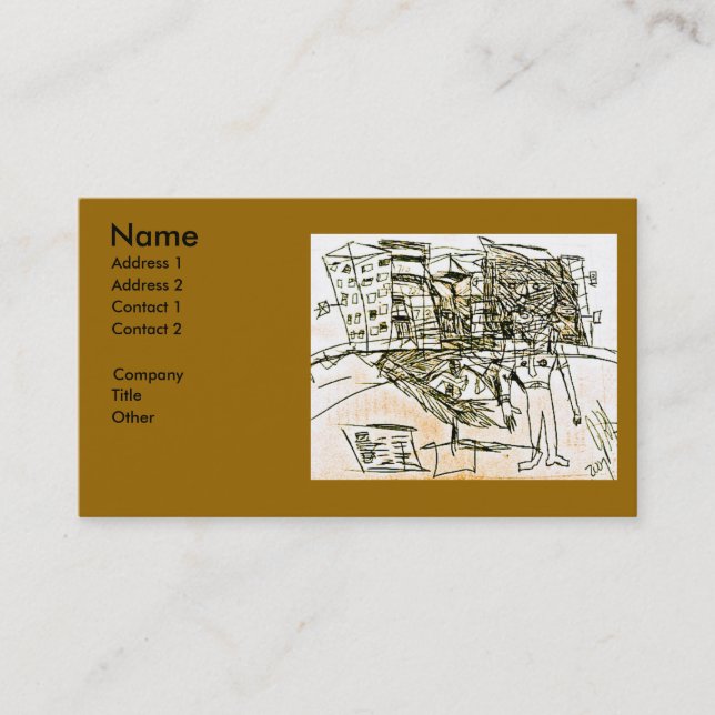 CHEST FACE CITY BUSINESS CARD (Front)