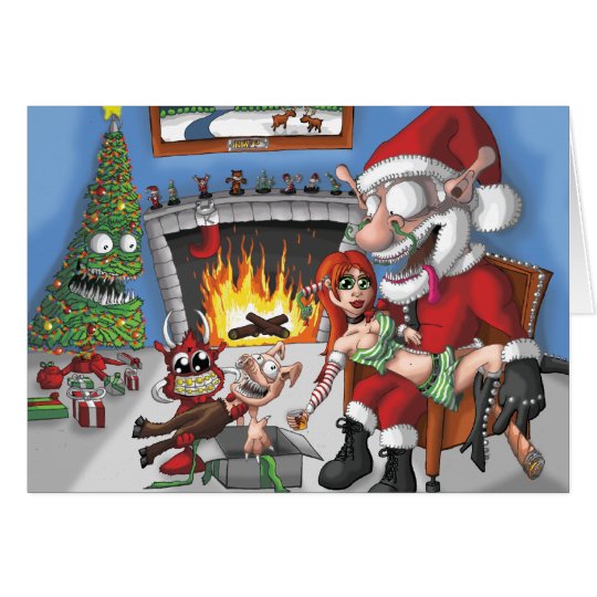 Chest Nuts a' Roastin' Card