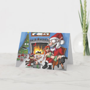 Chest Nuts a'Roastin' Holiday Card
