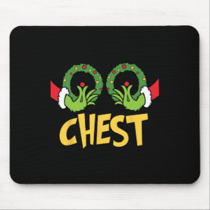 Chest Nuts Christmas Fun Matching Couple Chest Nu Mouse Pad