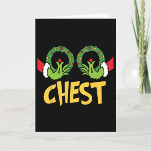 Chest Nuts Christmas Fun Matching Couple Chest Nut Card