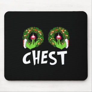 Chest Nuts Christmas Fun Matching Couple Chest Nut Mouse Pad