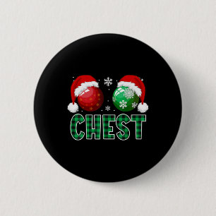 Chest Nuts Christmas Fun Matching Couple Chestnuts 6 Cm Round Badge