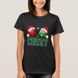 Chest Nuts Christmas Fun Matching Couple Chestnuts T-Shirt