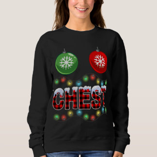 Chest Nuts Christmas Lights Xmas Matching Couple C Sweatshirt