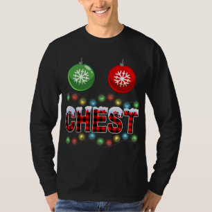 Chest Nuts Christmas Lights Xmas Matching Couple C T-Shirt