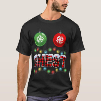 Chest Nuts Christmas Lights Xmas Matching Couple C T-Shirt