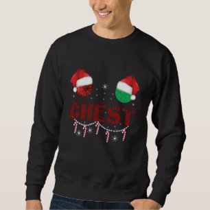 Chest Nuts Christmas Matching Christmas Couples Sweatshirt