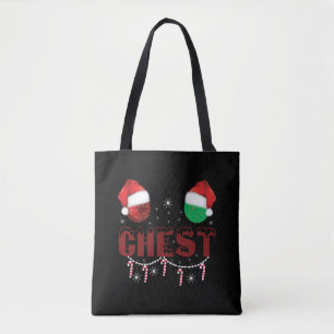 Chest Nuts Christmas Matching Christmas Couples  Tote Bag