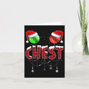 Chest Nuts Christmas Matching Couple Chestnuts 1  Card