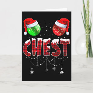 Chest Nuts Christmas Matching Couple Chestnuts 1  Card