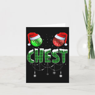 Chest Nuts Christmas Matching Couple Chestnuts 2 Card