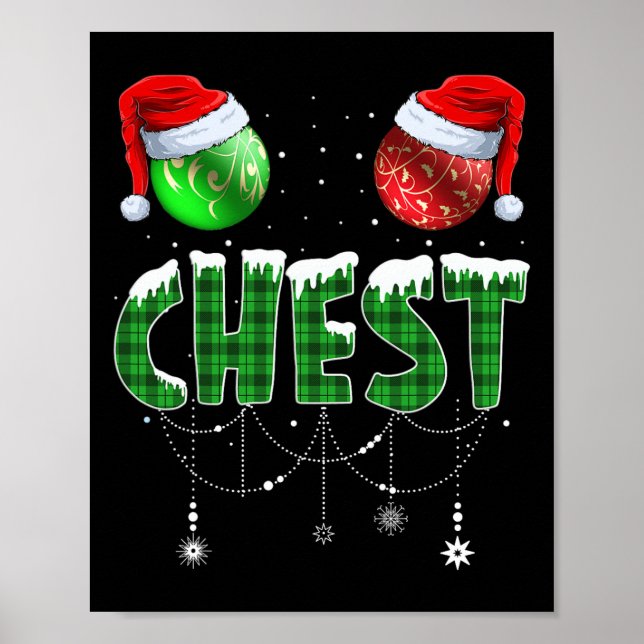 Chest Nuts Christmas Matching Couple Chestnuts 2  Poster (Front)