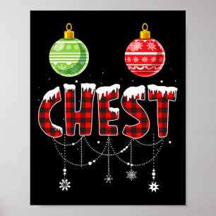 Chest Nuts Christmas Matching Couple Chestnuts 3 Poster