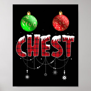 Chest Nuts Christmas Matching Couple Chestnuts 4  Poster