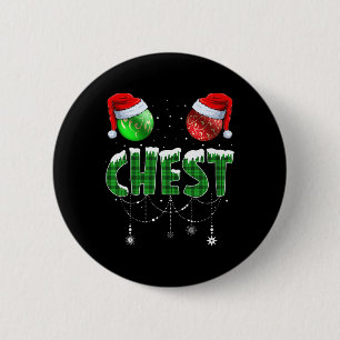 Chest Nuts Christmas Matching Couple Chestnuts 6 Cm Round Badge