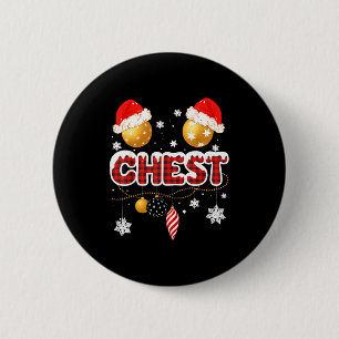 Chest Nuts Christmas Matching Couple Chestnuts  6 Cm Round Badge
