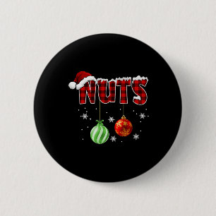 Chest Nuts Christmas Matching Couple Chestnuts 6 Cm Round Badge