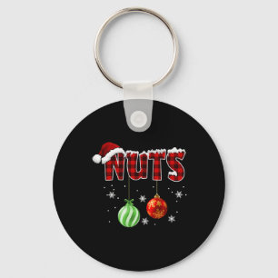 Chest Nuts Christmas Matching Couple Chestnuts 6  Key Ring
