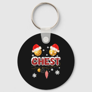 Chest Nuts Christmas Matching Couple Chestnuts  Key Ring