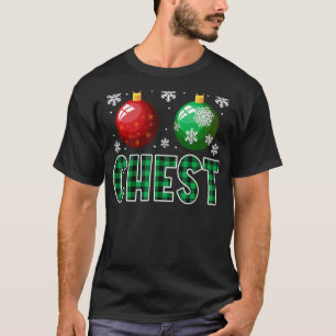 Chest Nuts Christmas   Matching Couple Chestnuts T-Shirt